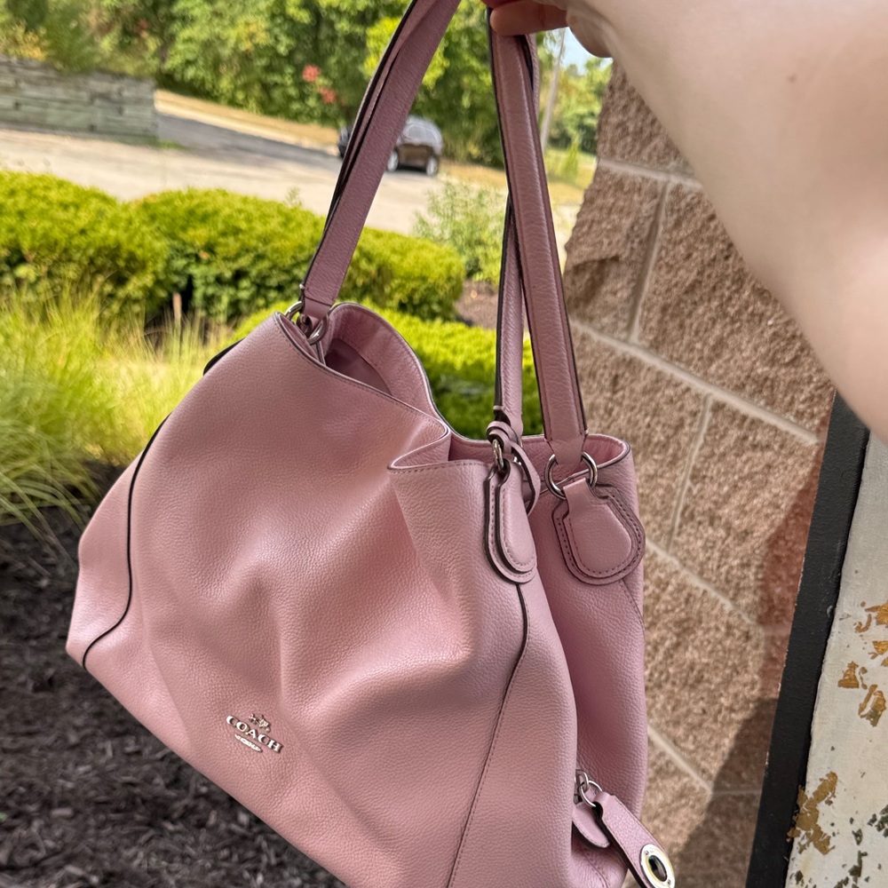 Coach Soft Pink Leather Shoulder Bag